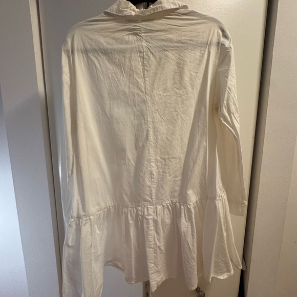 Ivory Button-Front dress - Picture 2 of 3